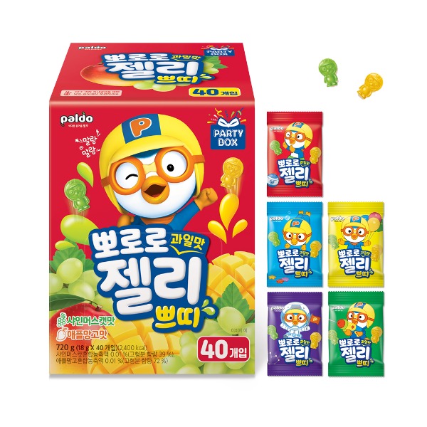 뽀로로 과일맛젤리 쁘띠 (40개입)